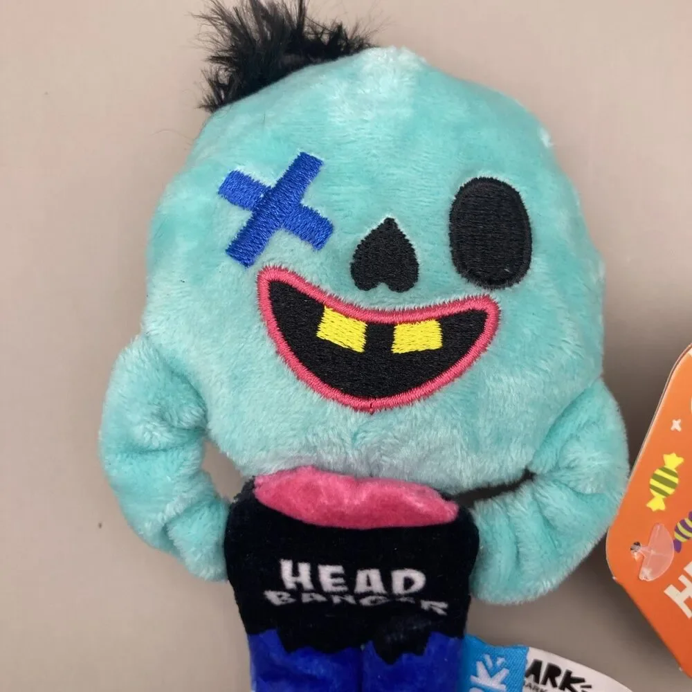 Brand New! Bark Box Barkbox Headbanger Hank Zombie Halloween 2025 Plush Dog Toy